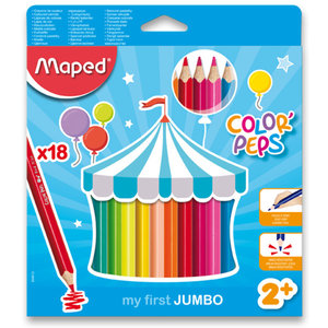 Pastelky Color´Peps Jumbo, 18 barev-1