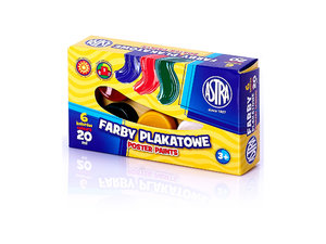 Temperové barvy Astra, 6 x 20 ml-1