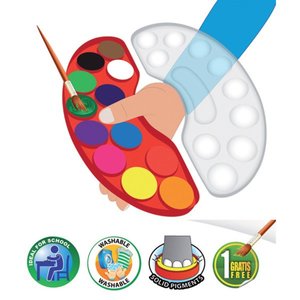 Vodové barvy Akuarellos MINI, se štětcem-2