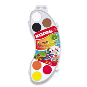 Vodové barvy Akuarellos MINI, se štětcem-1