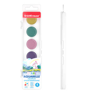 Vodové barvy Pearl, 6 barev-4