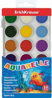Vodové barvy v boxu, 18 barev-1