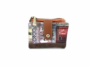 Malá pěněženka se dvěma zipy Egypt-3