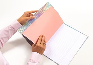 Obal A4 Glamour stříbrný-5