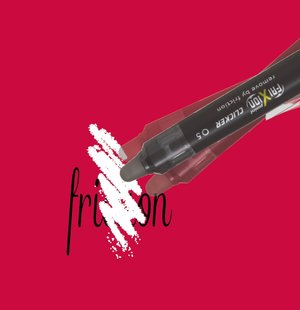 Gumovací pero FriXion Point Clicker 05 červená-3