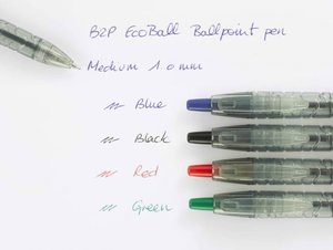 Kuličkové pero B2P EcoBall Ocean Plastic Medium černá-3