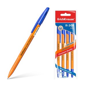 Kuličkové pero R-301 Orange Stick 0.7, modré, 4 ks-1