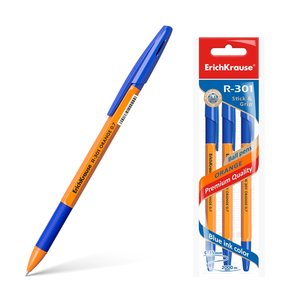 Kuličkové pero R-301 Orange Stick&Grip 0.7, 3 ks-1