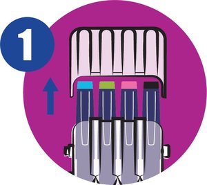 Roller FriXion Point Clicker set2go, 4 barvy-4