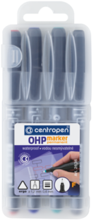 Permanentní popisovače OHP, sada 4 barev-1