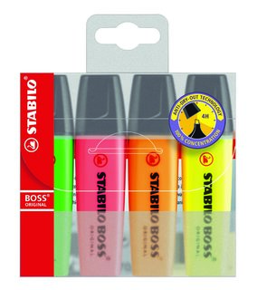 Zvýrazňovače Boss original - sada 4 ks-1