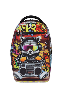 Školní batoh RUKKY ART Raccoon Radio, 20 l-1