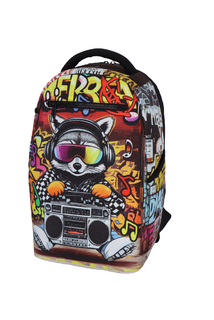 Školní batoh RUKKY ART Raccoon Radio, 20 l-2