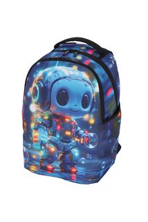 Školní batoh RUKKY ART Robot, 18 l-2