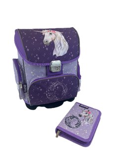 Školní set Jednorožec (aktovka + penál)-1