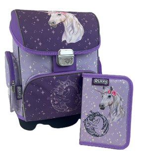 Školní set Jednorožec (aktovka + penál)-2