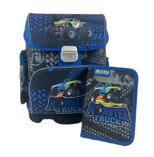 Školní set Monster truck (aktovka + penál)-1