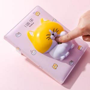 SQUISHY zápisník Kočička 128 stran-3