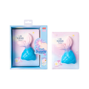 SQUISHY zápisník Mořská panna 128 stran-1