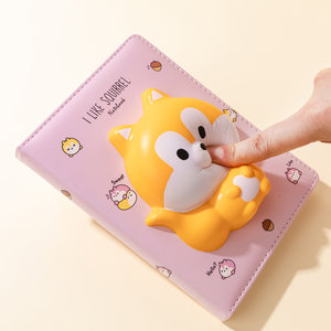 SQUISHY zápisník veverka 128 stran-2