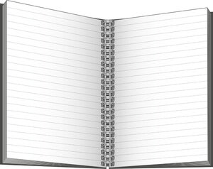 Notes A4 Twin černý/červený-2