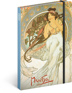 Notes A5 Alfons Mucha – Hudba-1