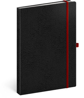 Notes A5 Vivella Classic černý/červený, linkovaný-1