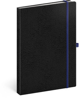 Notes A5 Vivella Classic černý/modrý, linkovaný-1