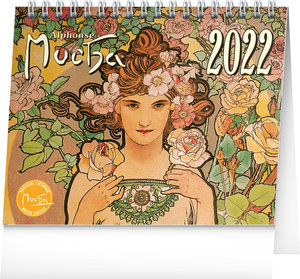 Stolní kalendář Alfons Mucha 2022 menší-1