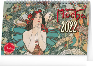 Stolní kalendář Alfons Mucha 2022 větší-1