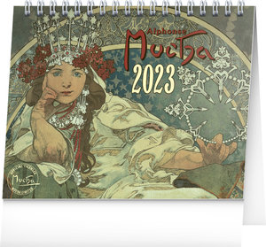 Stolní kalendář Alfons Mucha 2023 menší-1