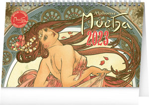 Stolní kalendář Alfons Mucha 2023 větší-1