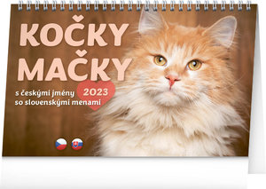 Stolní kalendář Kočky – Mačky CZ/SK 2023-1