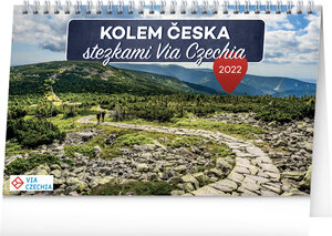 Stolní kalendář Kolem Česka stezkami Via Czechia 2022-1