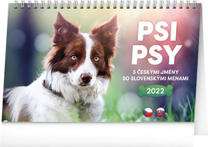 Stolní kalendář Psi – Psy CZ/SK 2022-1