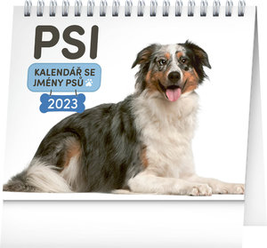 Stolní kalendář Psi – se jmény psů 2023-1
