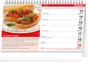 Stolní kalendář Recepty za kačku 2022-2