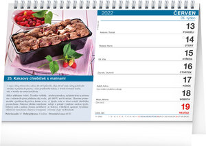 Stolní kalendář Sladké recepty 2022-2