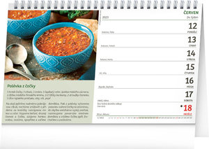 Stolní kalendář Vaříme a pečeme zdravě 2023-2