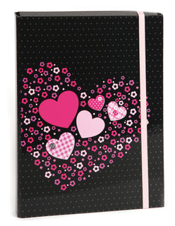 Desky na sešity s klopou A4 Sweet Heart-1