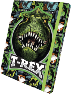 Desky na sešity 3D, A4, T-Rex-1