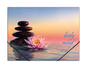 Desky s gumičkou A4  s motivem Zen-1