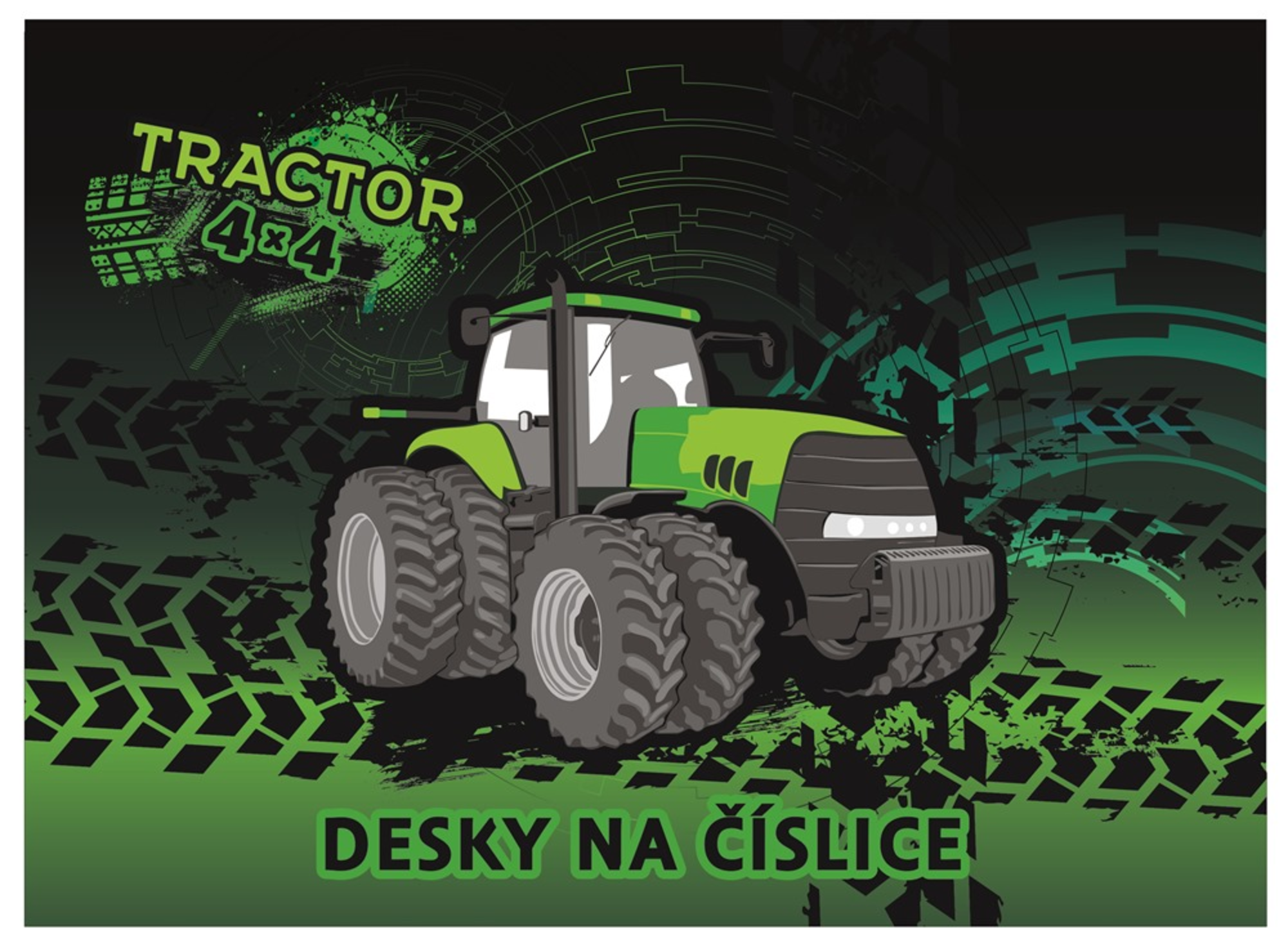 Karton P+P Desky na číslice traktor
