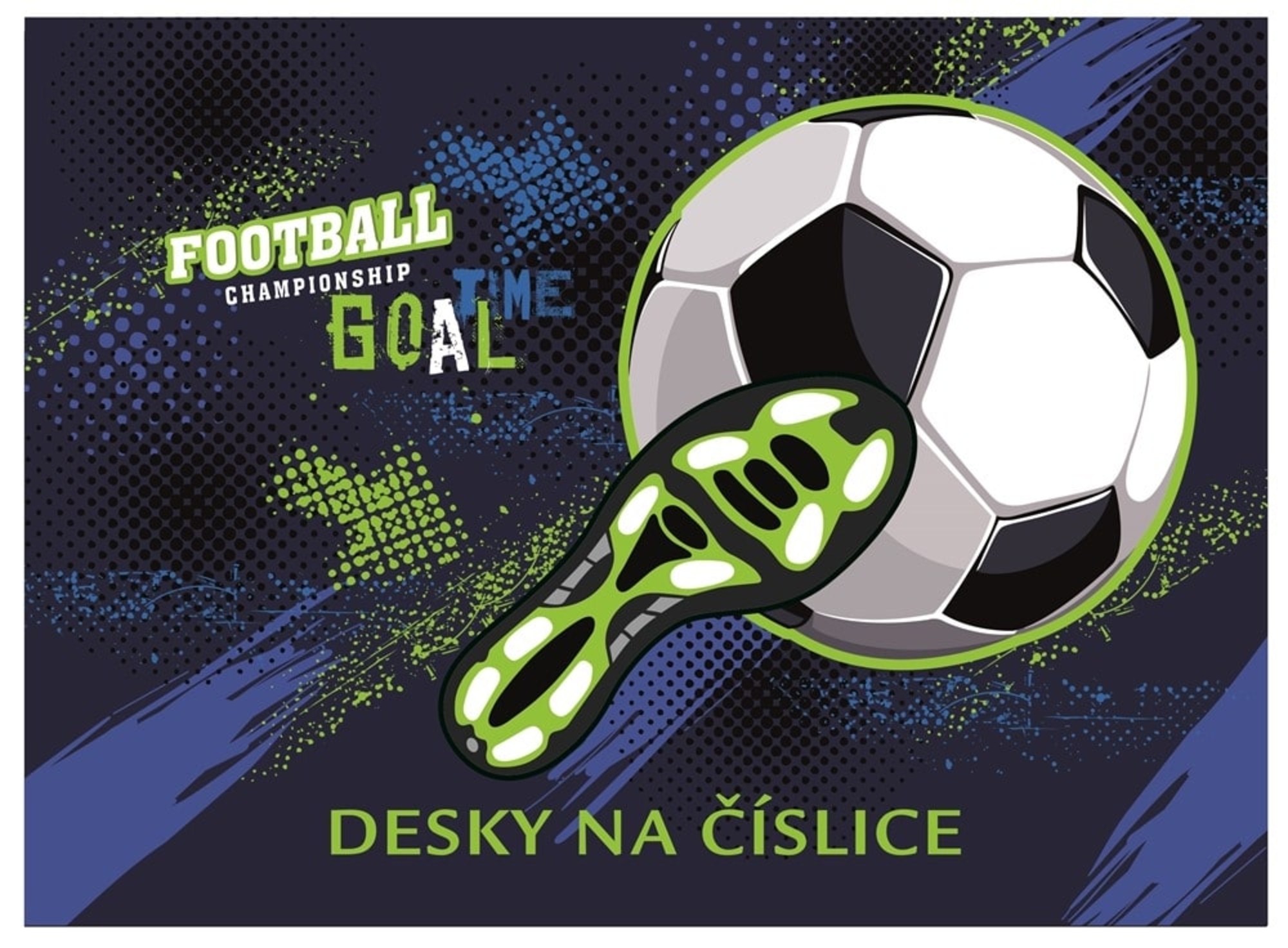 Karton P+P Desky na číslice fotbal